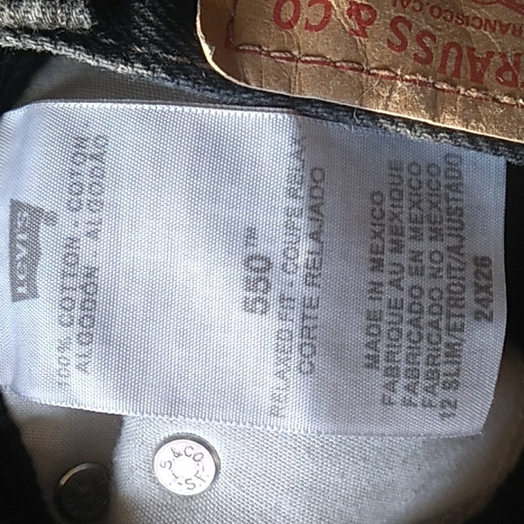 l.e.i. Kids High Waist 100% Cotton Jeans  Sz 12 Vtg - Picture 5 of 16